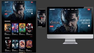 como HACER una PAGINA de PELICULAS en HTML 🚀