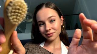 ASMR Taking Care of You for 1 Hour  🤍 Skincare, Hair Play & Sleep