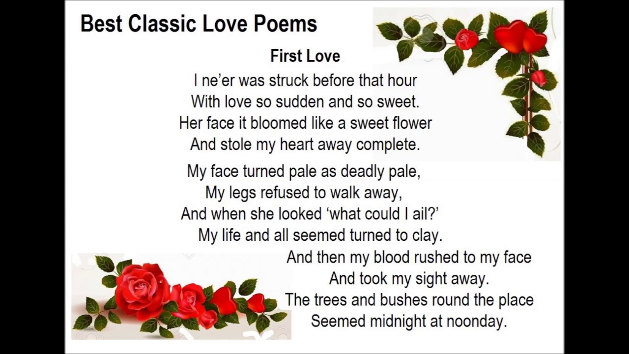 classic love poems