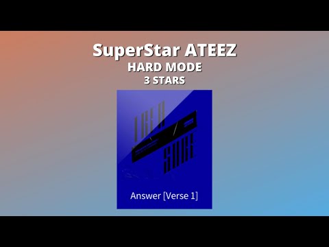 [SuperStar ATEEZ] Answer HARD (3 Stars)