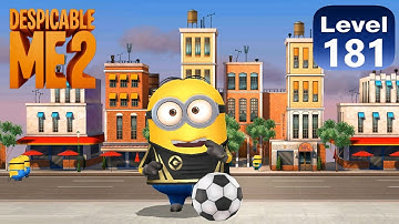 Minion Rush Soccer minion Downtown level 181 Xbox PC gameplay Despicable me 2 minions