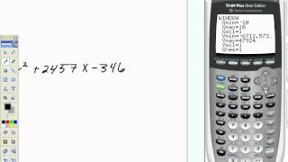 adjusting window for TI calculator.avi