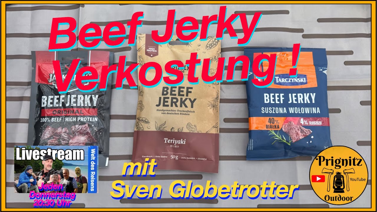 Beef Jerky Verkostung mit @Sven-Globetrotter