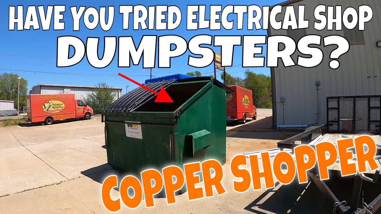 Dumpster Diving ELECTRICIAN SHOPS for Scrap COPPER and Cash Values