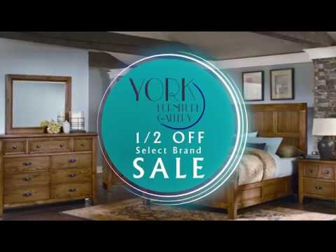 York Furniture Gallery Half Off Select Brands Youtube