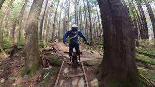 Corkscrew - Seymour Mountain. Electric unicycle trails adventure