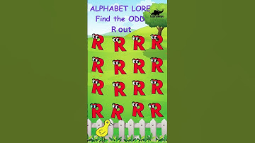 How Sharp are Your Eyes? Can you Find Odd Alphabet Lore out? Alphabet R #alphabetlore #game #game