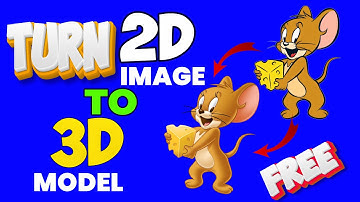 100% FREE: Turn Any 2D Image to 3D Model ~ Step by Step AI Tutorial.