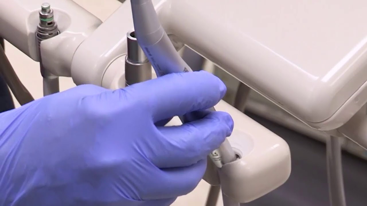 How to place the motor on the dental unit - YouTube