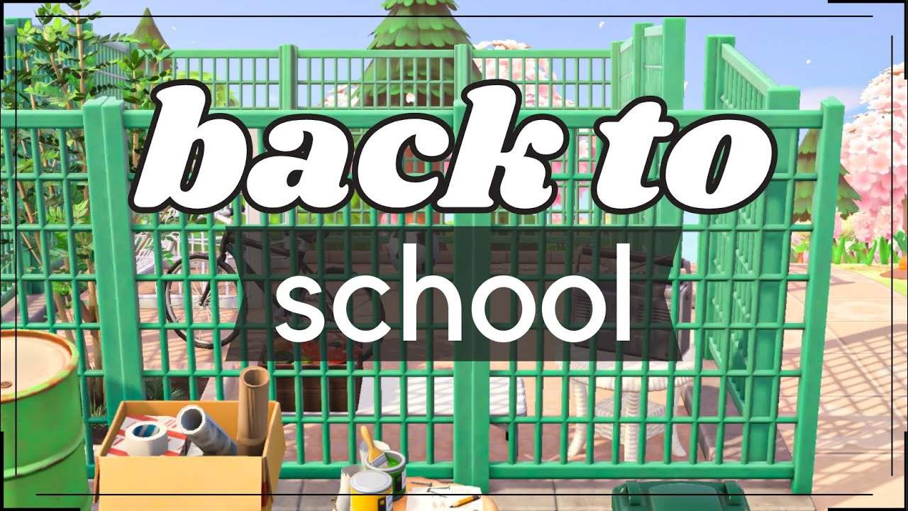 Back to School ACNH Speed Build Fruits Basket Themed Island ACNH Speed Build YouTube