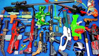 Collecting 7 Sniper Rifles and AK47 Guns Gatling Gun Skull Axe M4A1 Gun America’s Rifle Light Gun