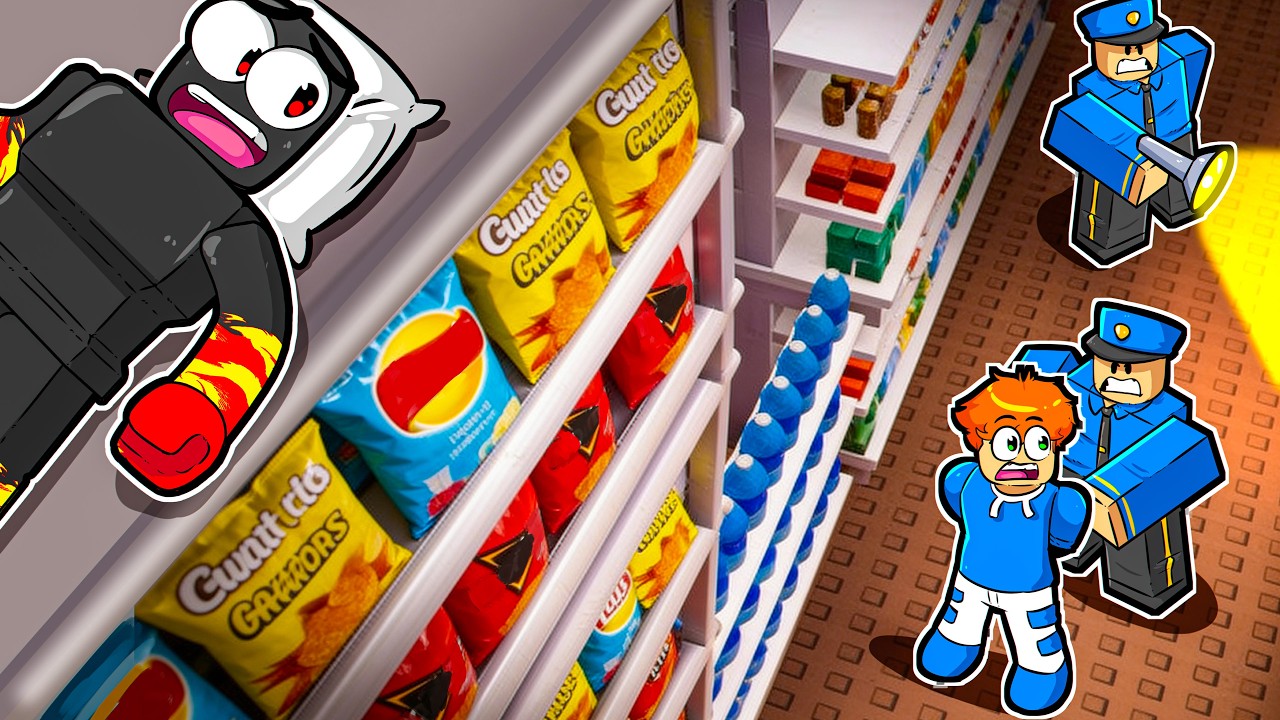 SOBREVIVI 100 NOITES NO MERCADO MACABRO DO ROBLOX