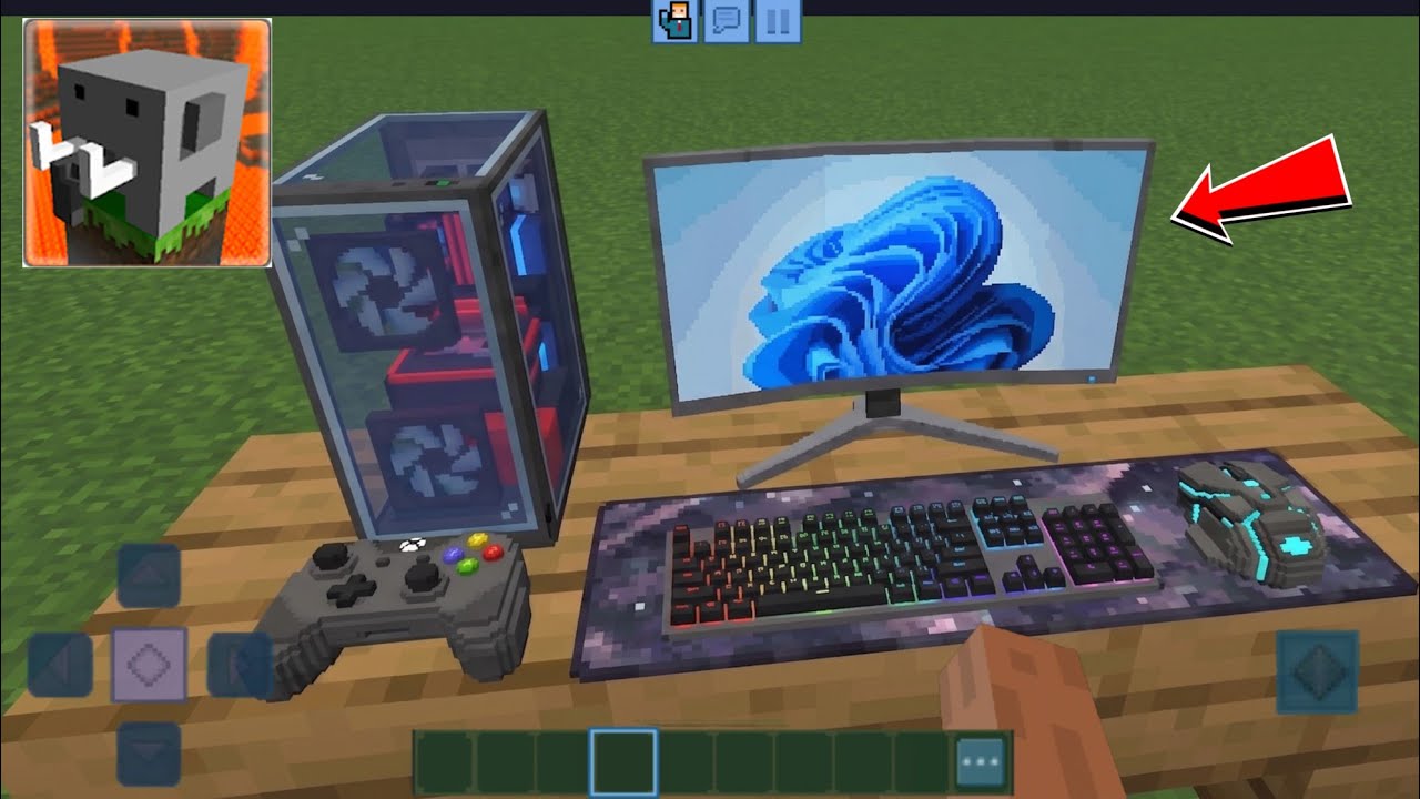 Craftman Computer How to make a Working Computer in Craftsman - YouTube