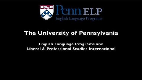University of Pennsylvania ELP & LPS Int