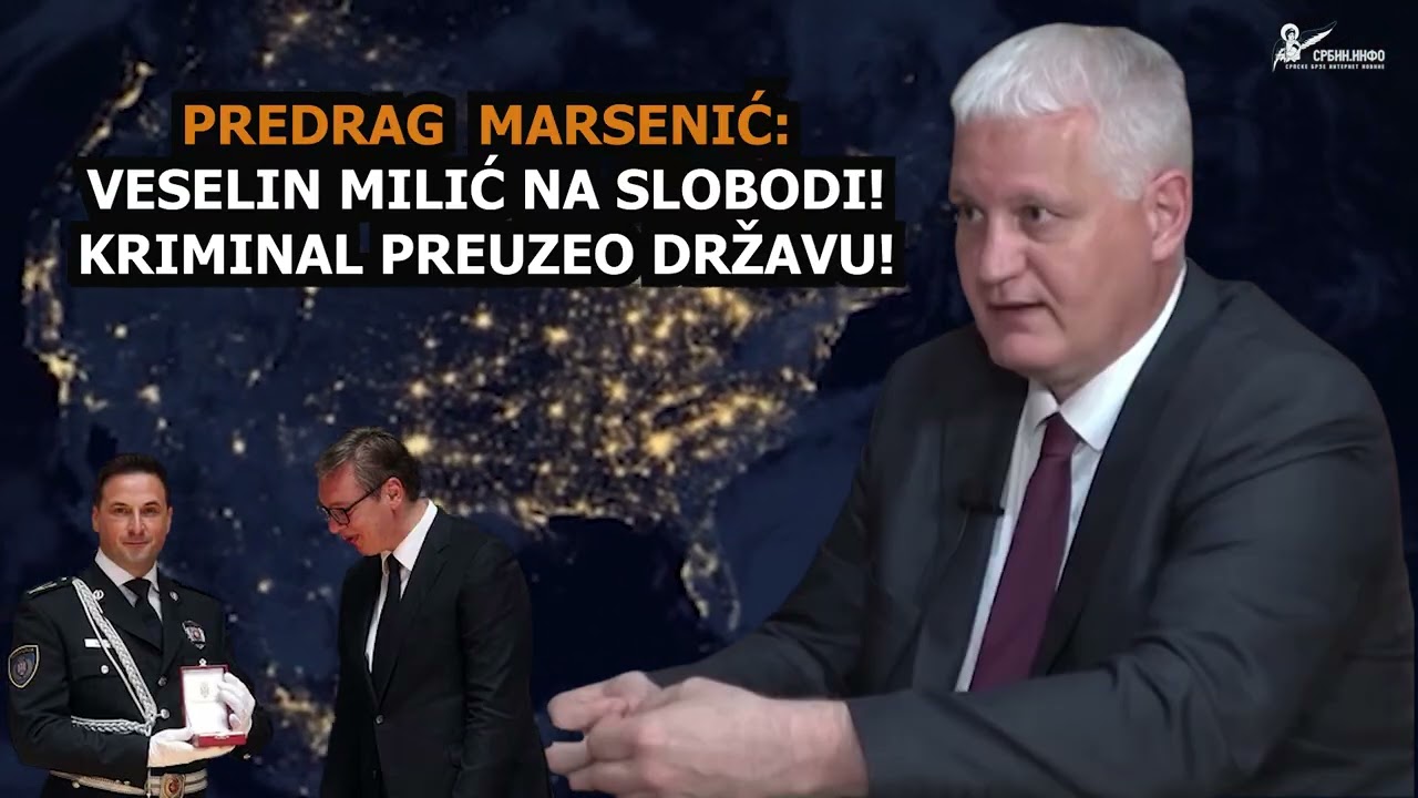 Predrag Marsenić: Načelnici policije uhapšeni, Veselin Milić na slobodi - kriminal preuzeo državu!