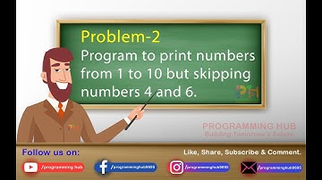 Program to print numbers from 1 to 10 but skipping numbers 4 and 6.