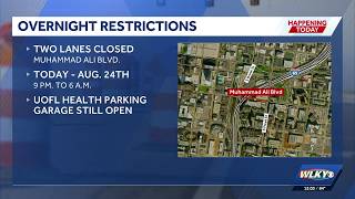 Lane closures coming to downtown Louisville as part of I-65 Central Corridor Project