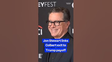 #JonStewart calls out #CBS cancellation of #LateShow as capitulating to #Trump. #colbert