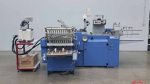 2009 MBO B21 Pile Feed Paper Folder w/ 2013 Baumer XMelt HHS Hot Melt Glue System - 081123266017A
