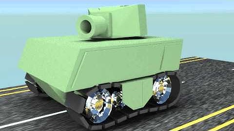 Blender animation tank video