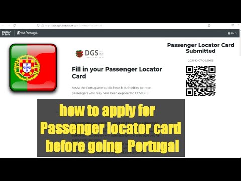 How to fill Passenger locator card for portugal || PLC Portugal approval