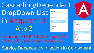 Cascading Dropdown List Using Angular 11 | Dependent Dropdown List | #Angular CLI | #Angular 11