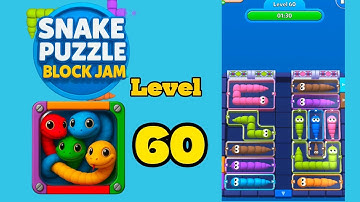 Snake puzzle block jam level 60 solution walkthrough 