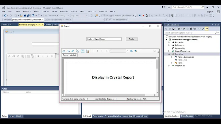 Pass TextBox value to Crystal Report in C#