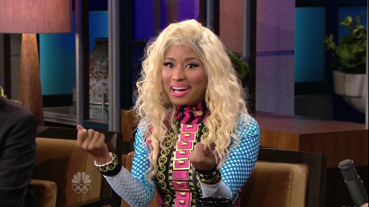 Nicki Minaj on Leno Talks Working at Red Lobster - 7/12/2012 (1080p HD)