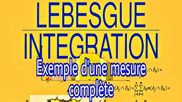 lntégration de #Lebesgue  : Exemple d
