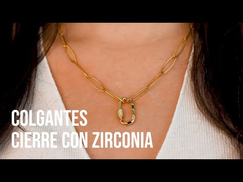 Crea joyería imprescindible con los colgantes cierre con zirconia