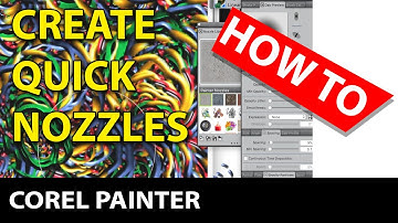 Corel Painter : Create quick nozzle for image hose how to tutorial