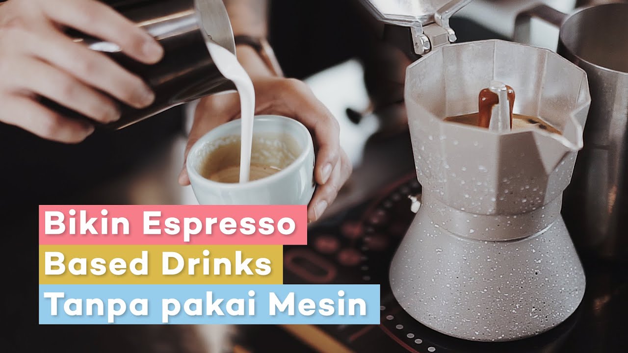 Bikin Espresso tanpa mesin menggunakan Mokapot dan froth susu pakai French Press
