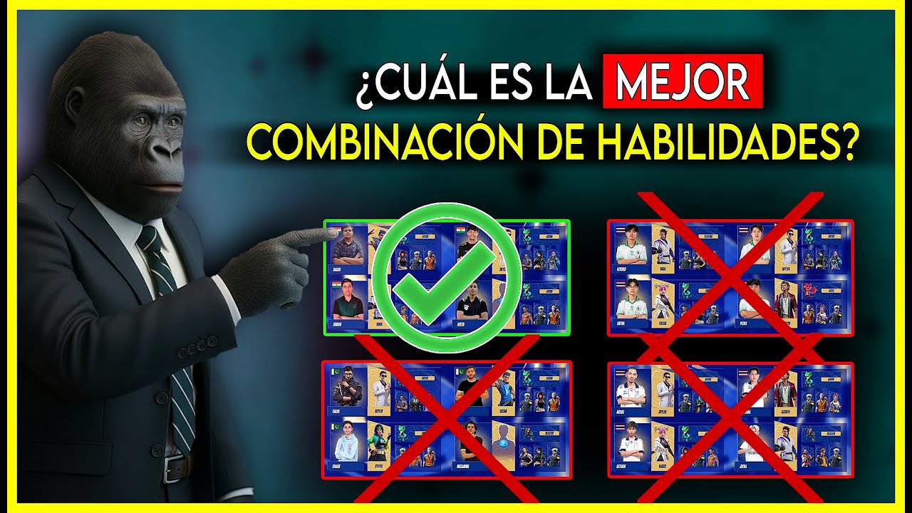 Las MEJORES COMBINACIONES para cada rol usadas por JUGADORES PROFESIONALES de Free fire