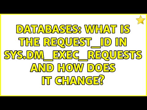 Video: Che cos'è SYS Dm_exec_connections?