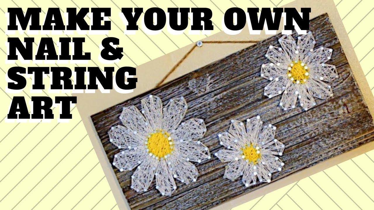 Flower Nail String Art Stencils - wide 11