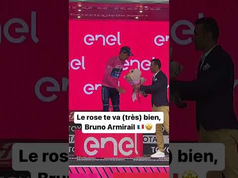🇫🇷Bruno Armirail en rose sur le Giro 2023, une 1ère pour un cycliste français depuis 1999 #shorts