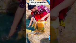 🔴Viral! Sumur Bor di Bangkalan Keluarkan Cairan Diduga Minyak, Warga Berbondong-bondong Datang