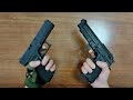 Glock 17 vs beretta m92 auto shell ejection laser toy gun 2024
