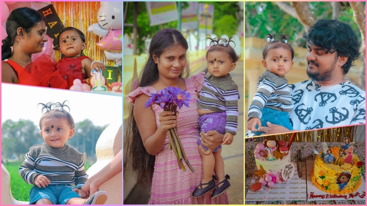 First birthday video ❤️ ඔයාලට ගොඩාක් ස්තුතියි මේ දෙන ආදරේට 😍( Our little angel’s first birthday 🎉 )