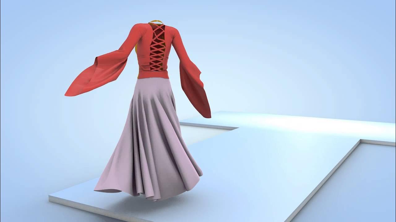 cloth simulation YouTube