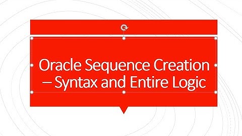 How to create sequence in oracle/sql with all parameters