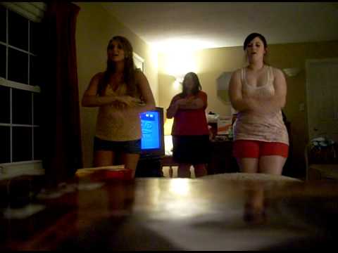 me,savannah and brittany dancing to Hoedown throwdown!!