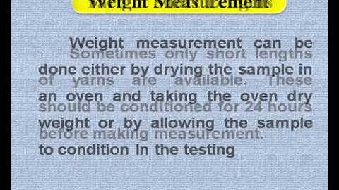 Testing of Textile fibres and yarns: testing of yarns eng