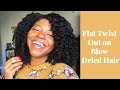 Flat Twist Out | On Blow Dried Hair