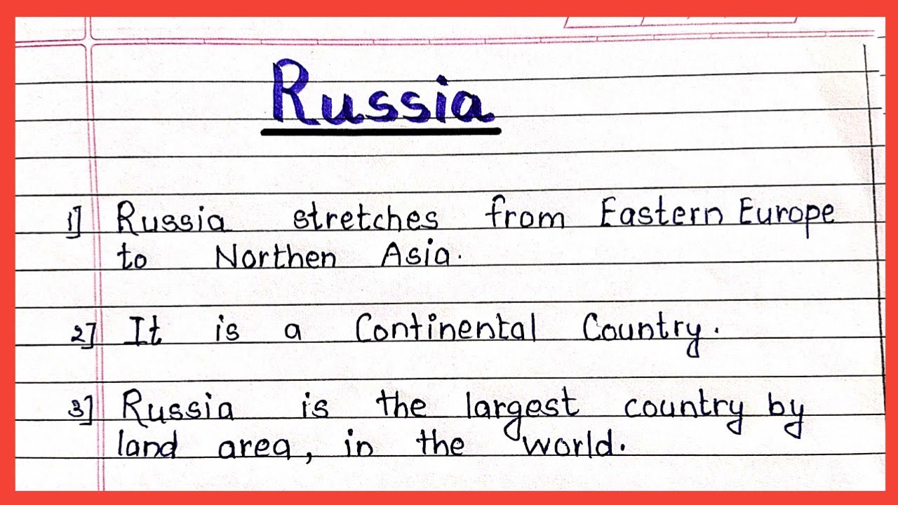 russia essay in english