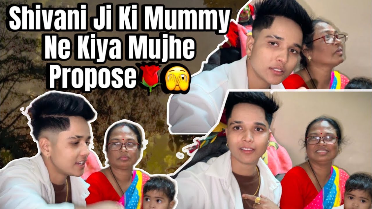 Shivani ji ki Mummy Ne kiya mujhe propose 🙈😂 #rajjufam #love #shorts #vlog #video #cutecuple