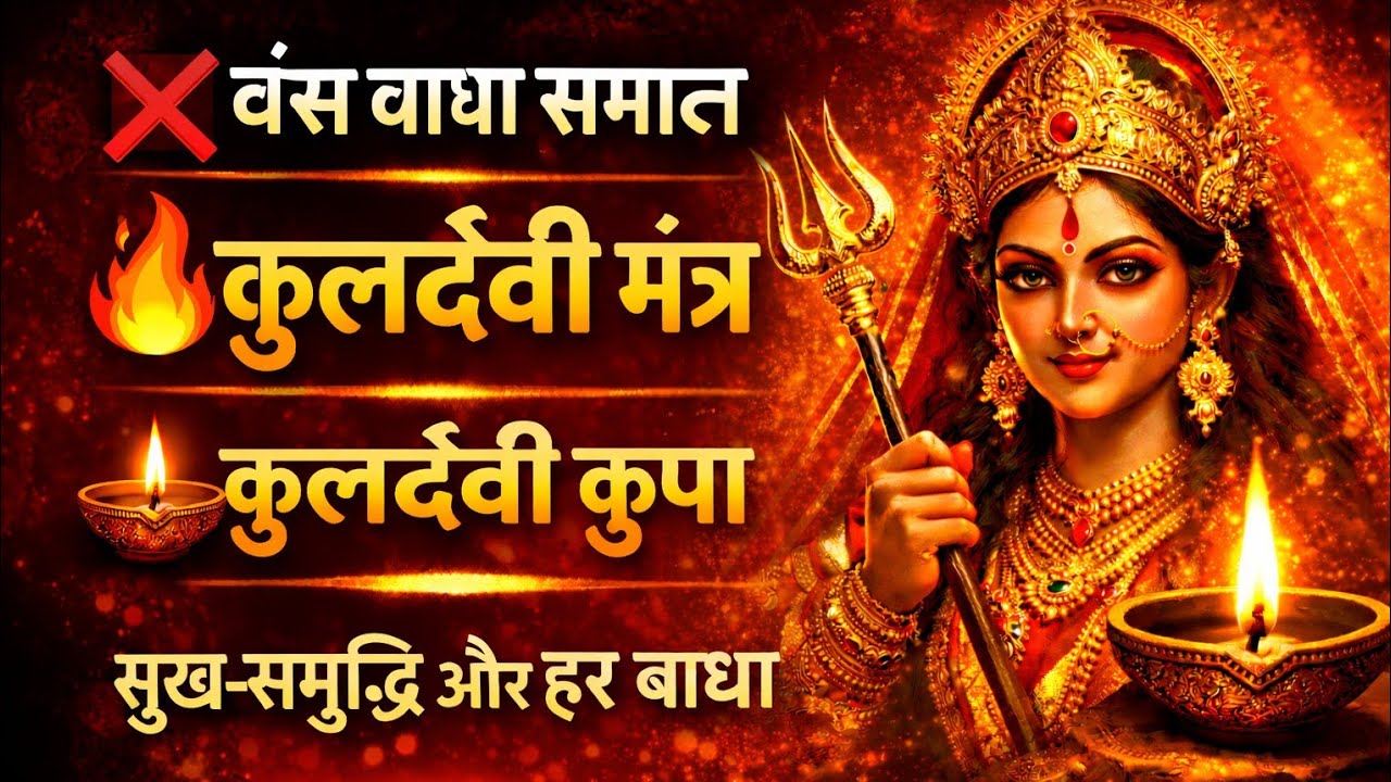 कुलदेवी महाशक्ति मंत्र |कुलदेवी कृपा | वंश रक्षा   दरिद्रता नाश | मंगल कार्य सिद्धि#Kuldevi mantra