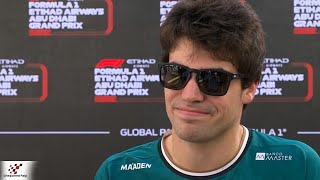 Details Lance Stroll: New philosophy of car' for 2025 | Pre Race Interview 2024 Abu Dhabi GP Update