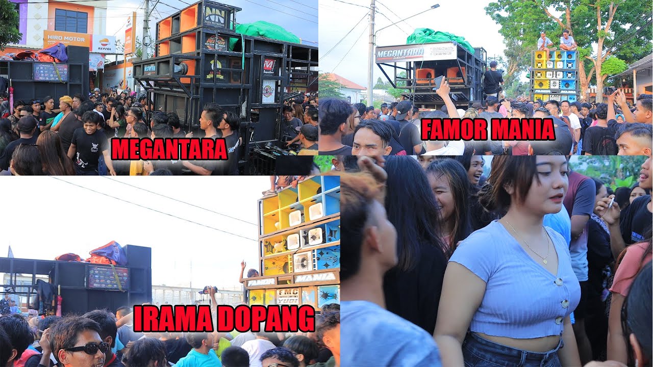 Menegangkan 3 kecimol ternama NTB Berpapasan, Irama Dopang, Famor Mania dan Megantara